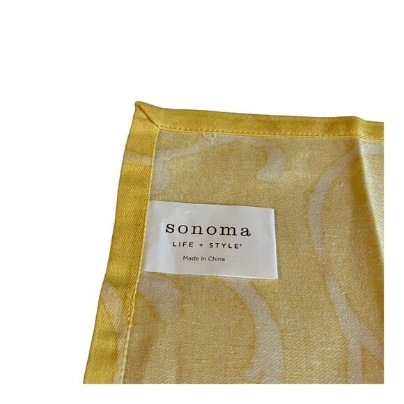 Sonoma Spring Set Yellow Floral Set Of 4 Napkins 5 Placemats Flowers LOT Formal - Picture 5 of 16